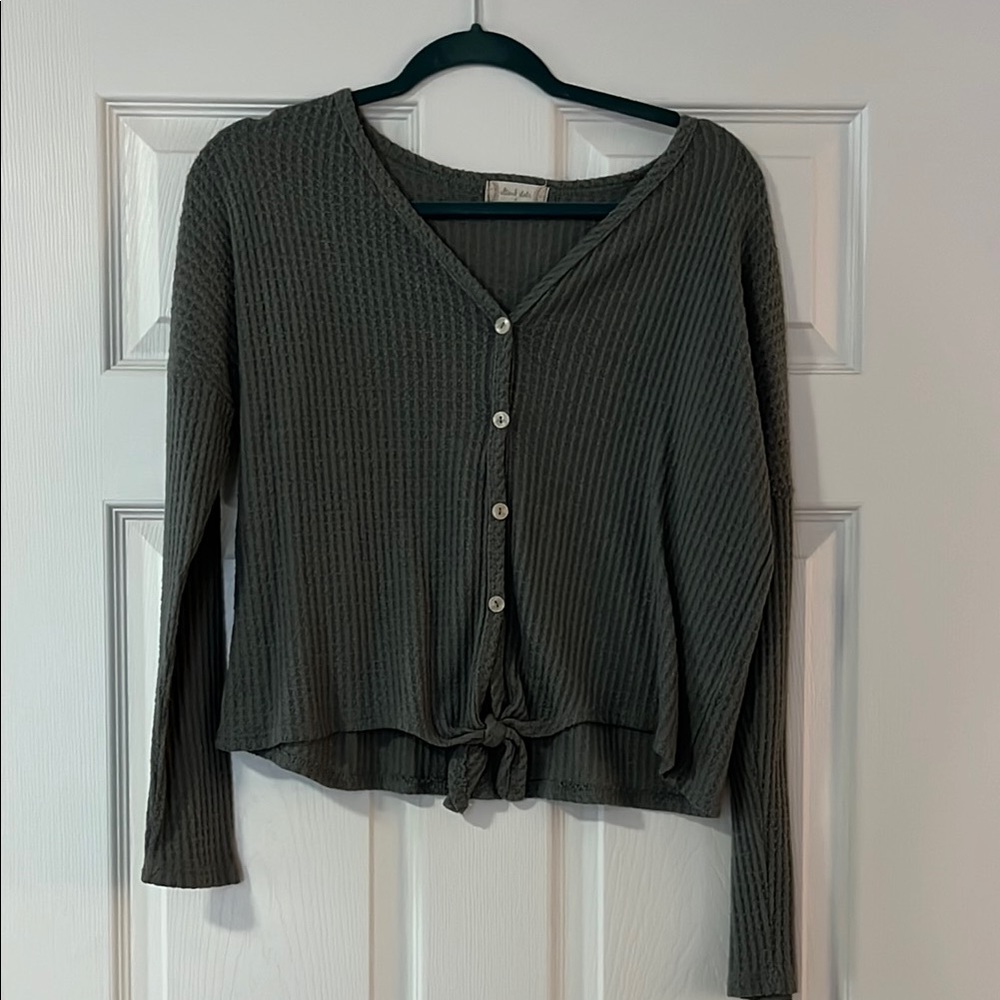 Altar'd State Forest Green Knit Sweater